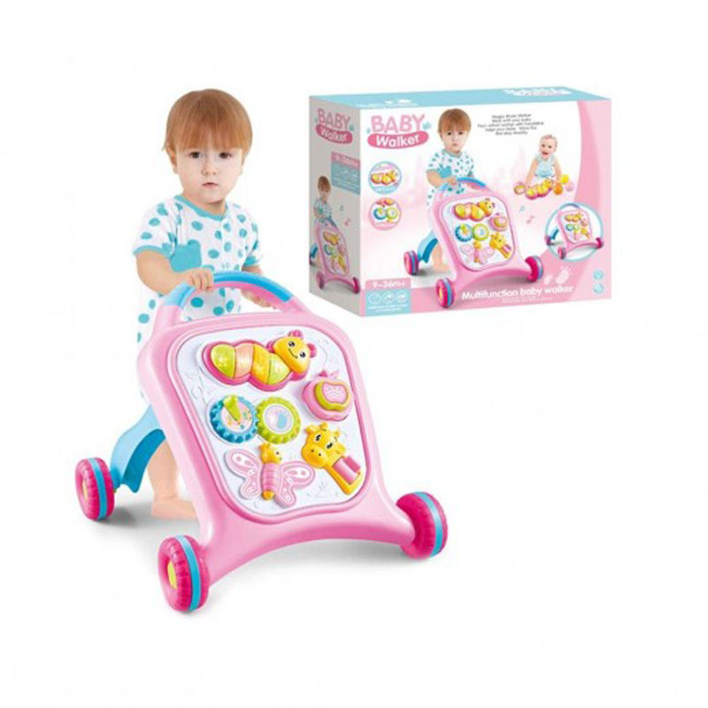 BABY WALKER MULTIFUNCTION WALKER PINK 
