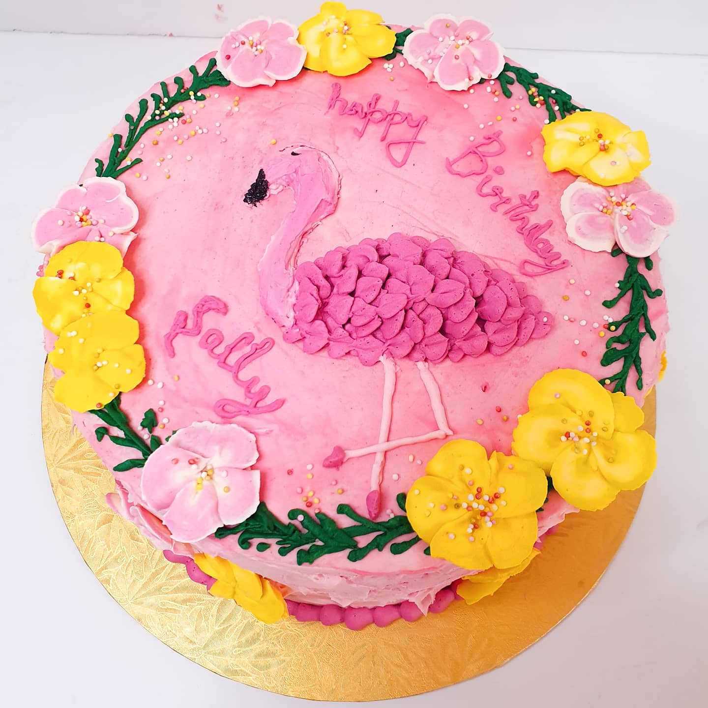 Flamingo cake 